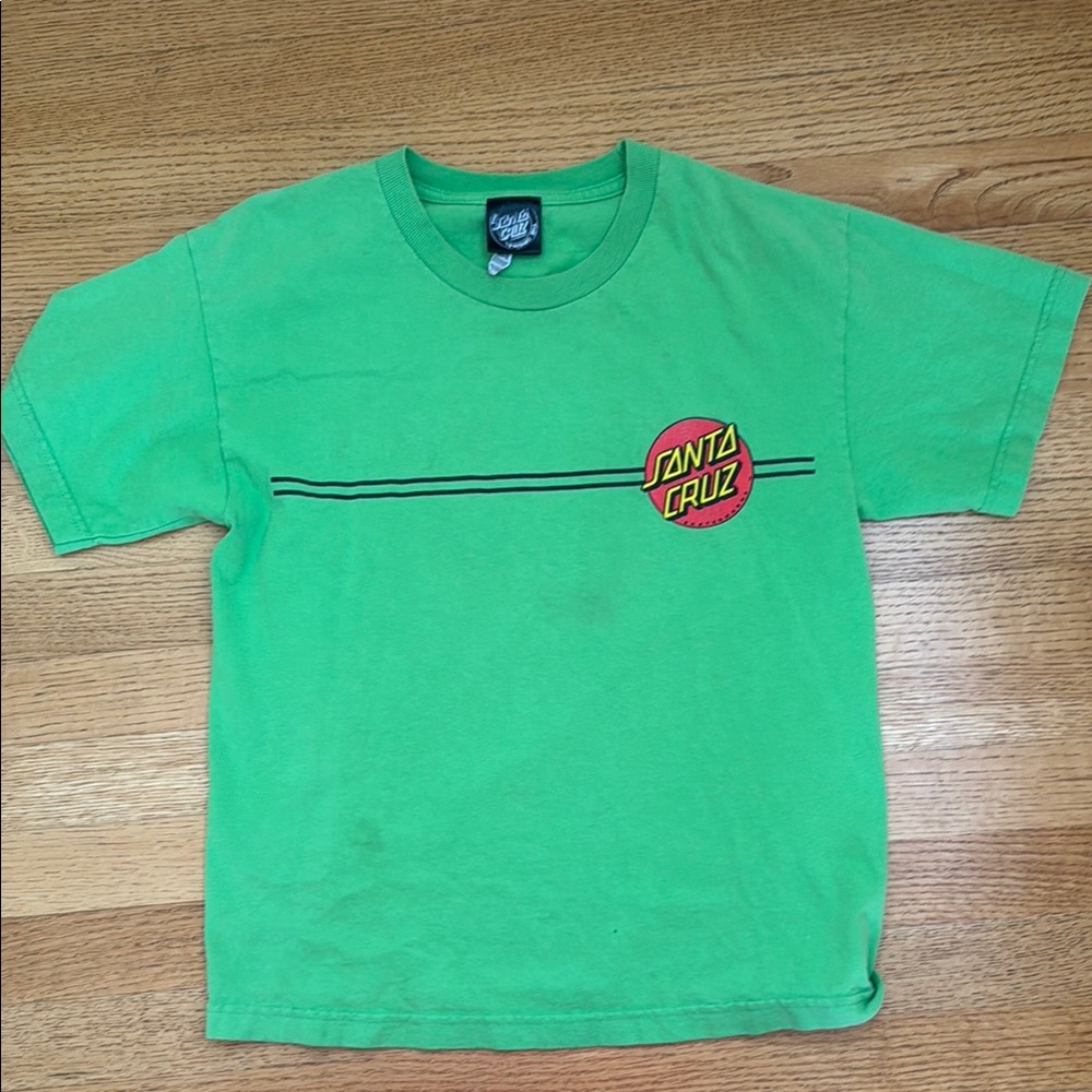 Santa Cruz Skateboards Green Short Sleeve Tee